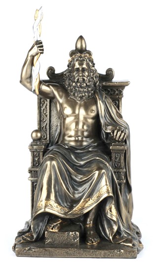 Figurka Zeus Na Tronie Rzeźba Na Prezent Veronese
