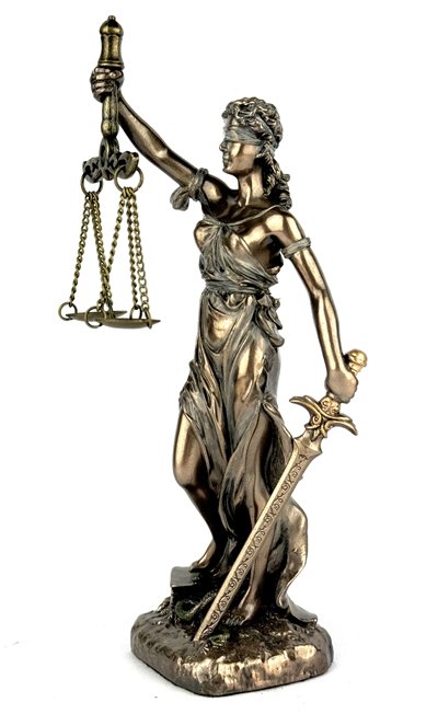 Figurka Temida prezent dla prawnika