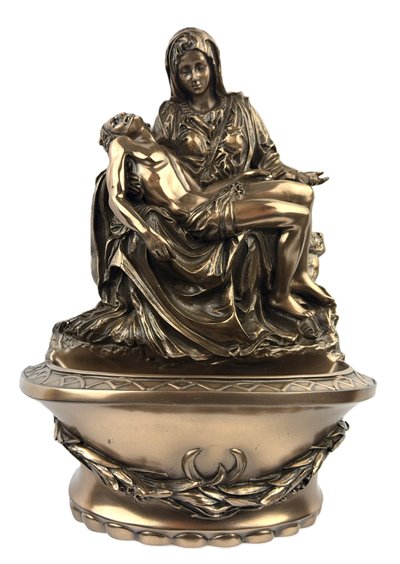 Kropielnica Pieta Jezus z Marią Anioł Na Prezent