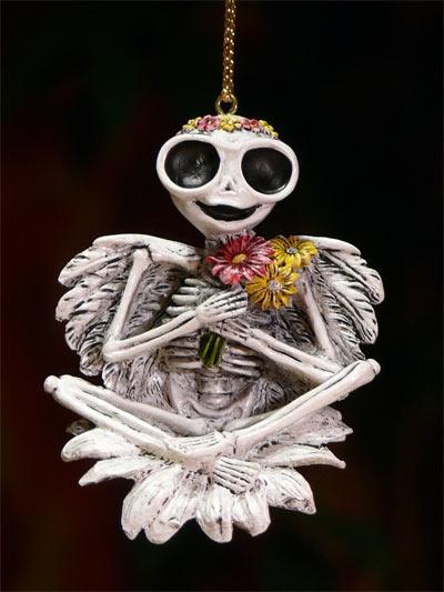 Breloczek szkielet z kwiatami Veronese brelok