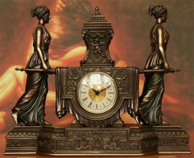 Barokowy zegar Lektyka