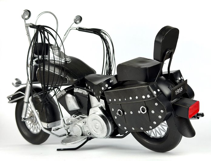 Duży Metalowy Model Motocykla Retro Harley Figurka