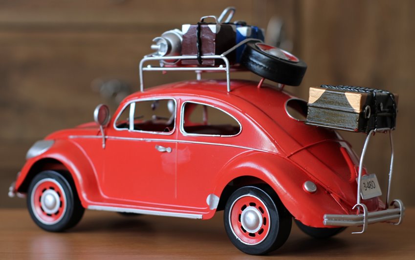 Duży Metalowy model auto retro Garbus na Prezent