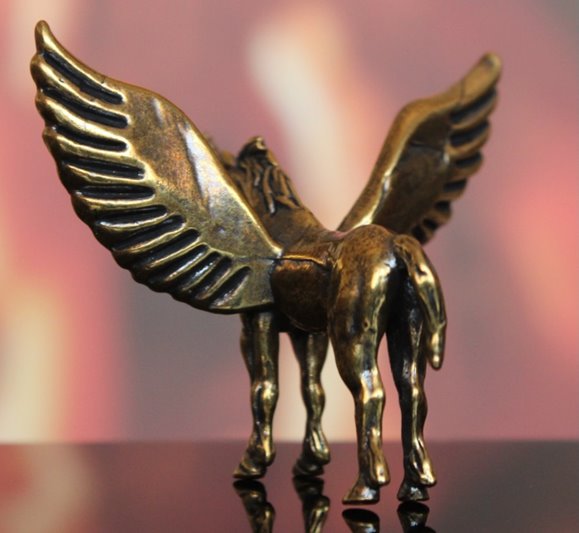 Mała figurka Jednorożec mosiężny na Prezent