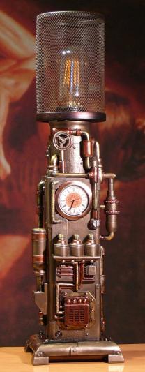Lampa figurka Steampunk