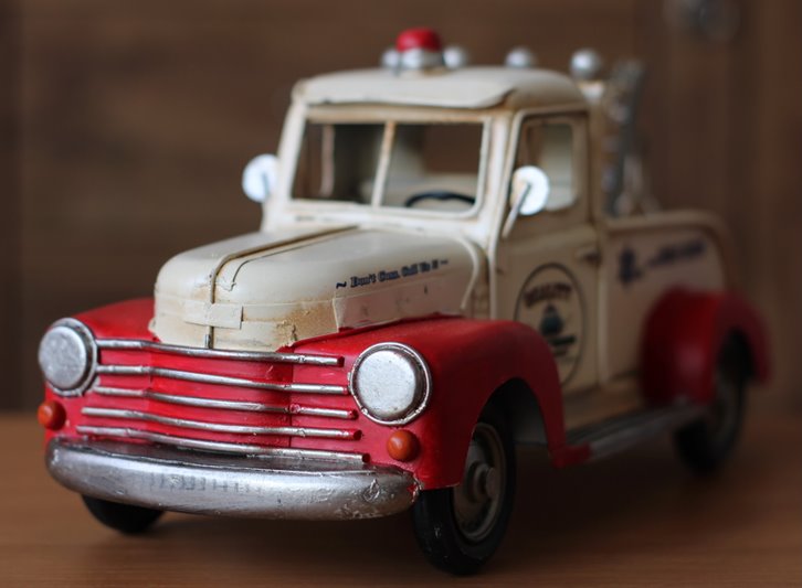 Duży Metalowy model auto Pomoc Drogowa Laweta