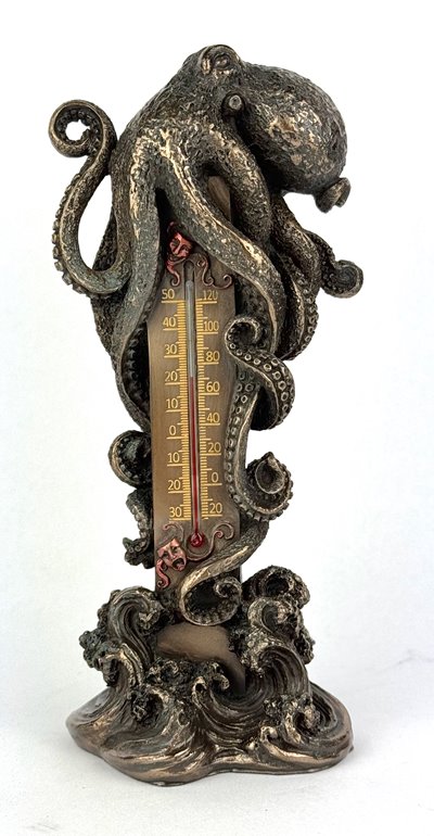 Ośmiornica termometr Steampunk Figurka Veronese