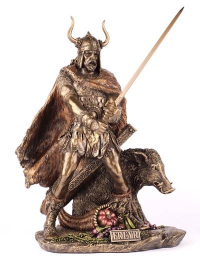 Figurka Frejr Freyr Bóg Nordycki Rzeźba Na Prezent