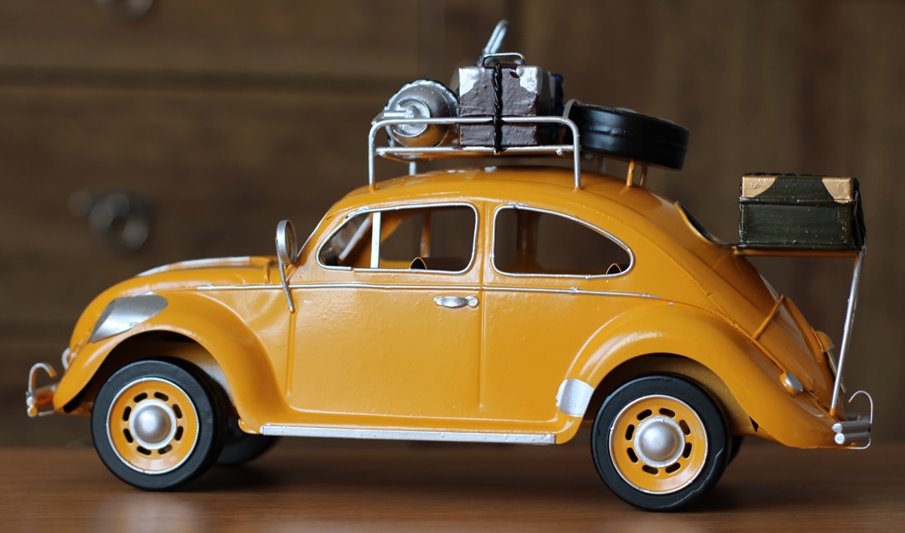 Duży Metalowy model auto retro Garbus na Prezent