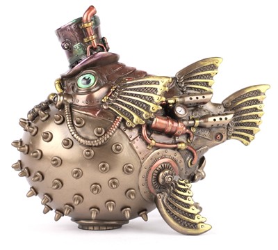 Figurka Ryba Rozdymka Tygrysia Steampunk Veronese