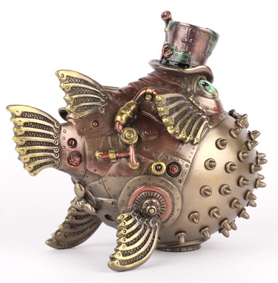 Figurka Ryba Rozdymka Tygrysia Steampunk Veronese