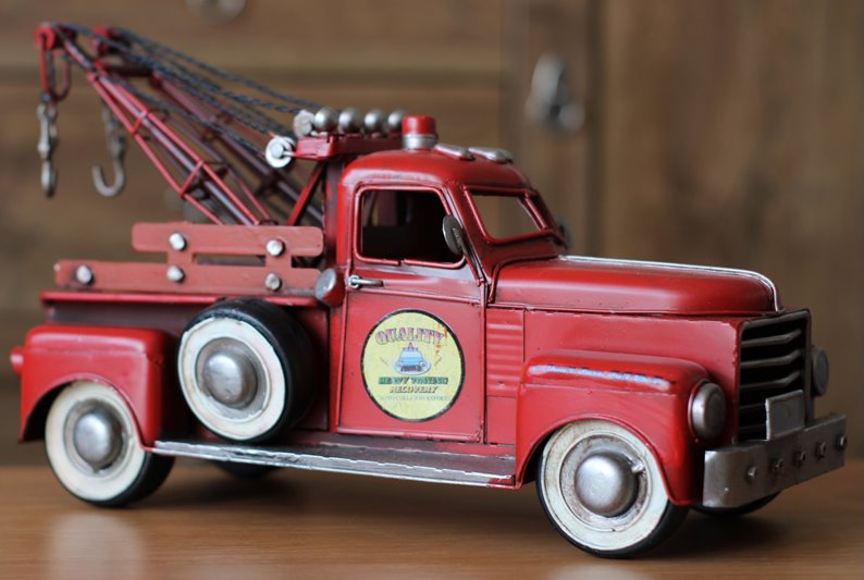 Duży Metalowy model auto Pomoc Drogowa Laweta