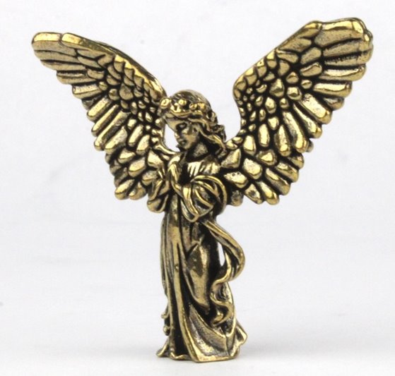 Mała figurka Anioł Aniołek mosiężny na Prezent