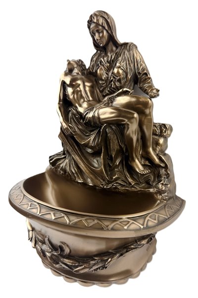 Kropielnica Pieta Jezus z Marią Anioł Na Prezent