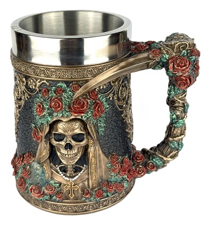 Kubek Kufel Do Piwa Wina Santa Muerte Flores