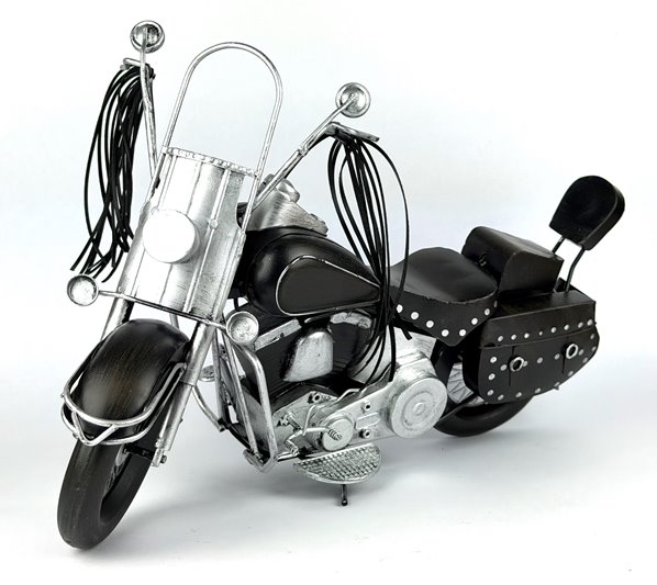 Duży Metalowy Model Motocykla Retro Harley Figurka