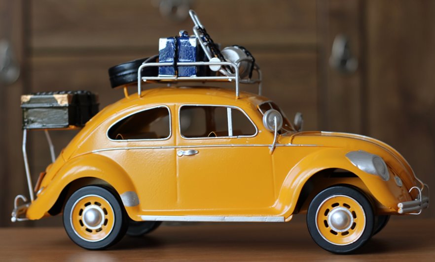 Duży Metalowy model auto retro Garbus na Prezent