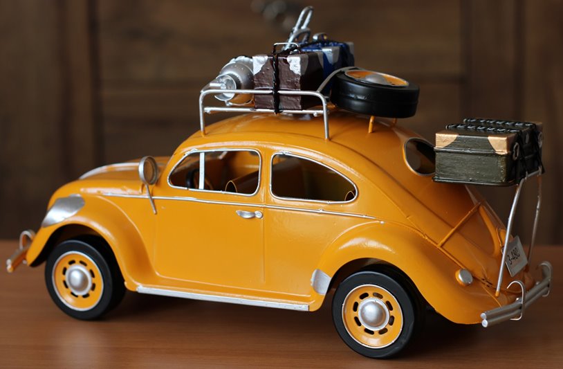 Duży Metalowy model auto retro Garbus na Prezent