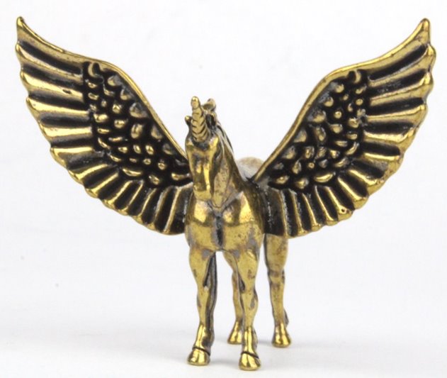 Mała figurka Jednorożec mosiężny na Prezent