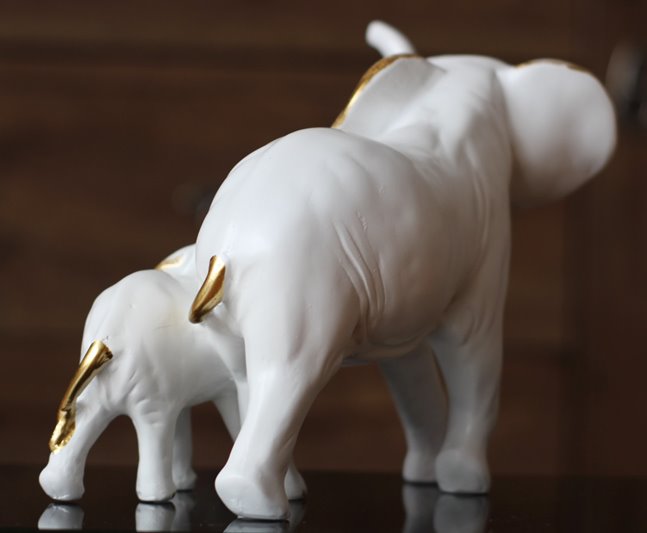 Słoń z małym słonikiem Słonik Prezent dla Matki