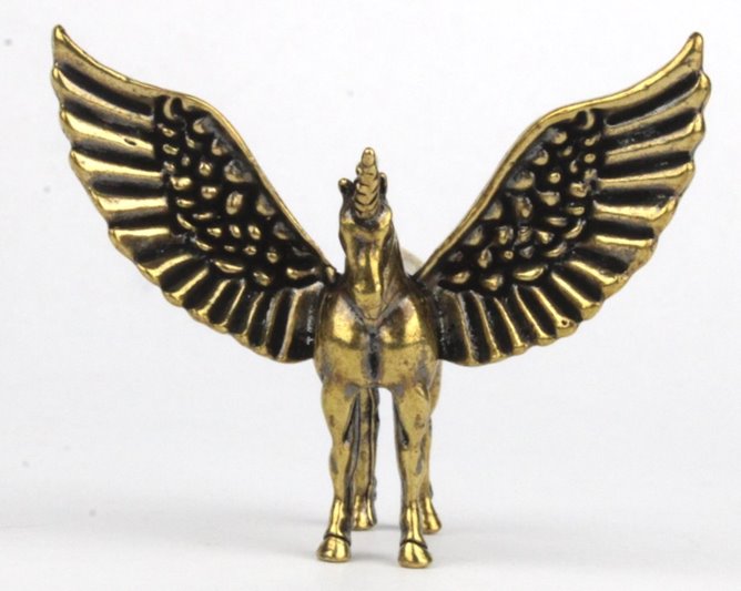 Mała figurka Jednorożec mosiężny na Prezent