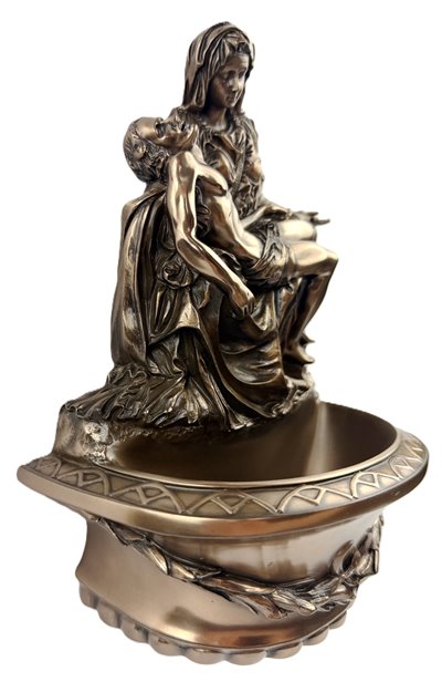 Kropielnica Pieta Jezus z Marią Anioł Na Prezent