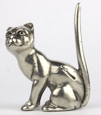 Figurka Cynowy kot kotek Veronese prezent dla niej