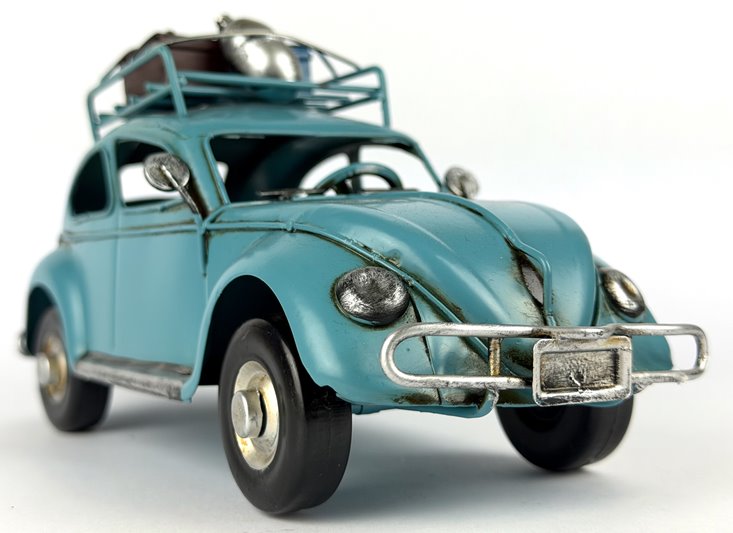 Metalowy model auto retro Garbus na Prezent