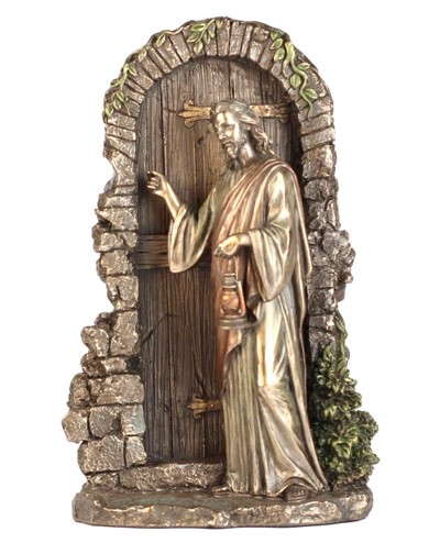 Jezus Chrystus pukający do drzwi Piękna figurka