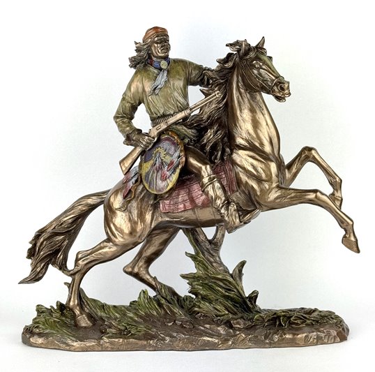 Indianin Apacz na koniu w galopie Veronese
