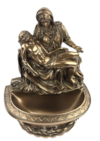 Kropielnica Pieta Jezus z Marią Anioł Na Prezent