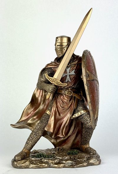 Figurka rycerza templariusz z mieczem veronese