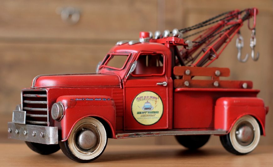 Duży Metalowy model auto Pomoc Drogowa Laweta