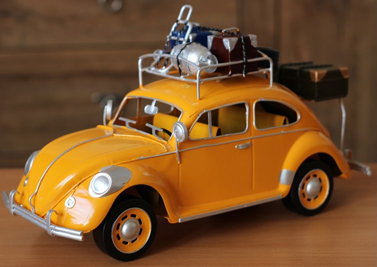 Duży Metalowy model auto retro Garbus na Prezent