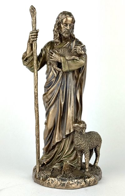 Przepiękna Figurka Jezus Chrystus Pasterz