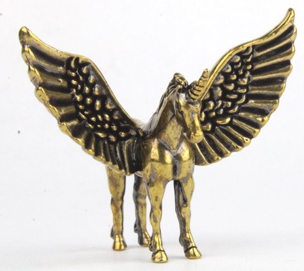 Mała figurka Jednorożec mosiężny na Prezent