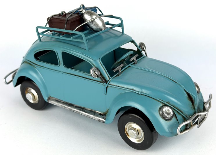 Metalowy model auto retro Garbus na Prezent