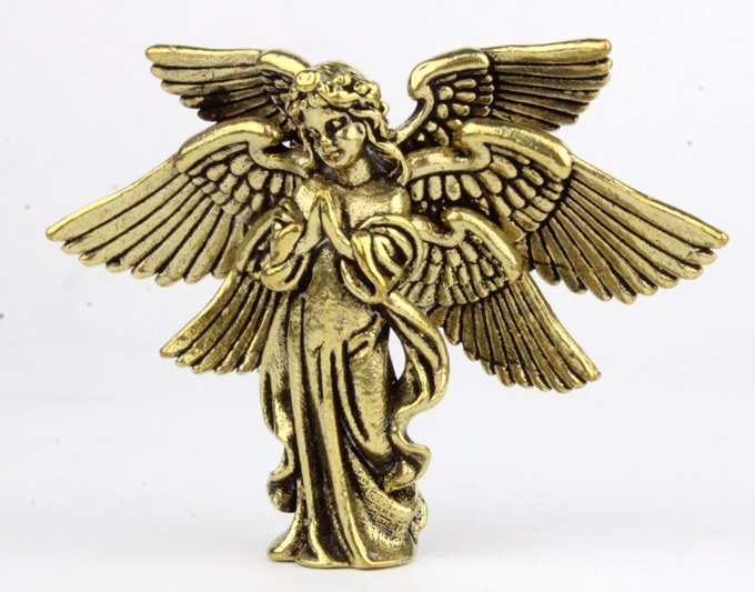 Mała figurka Anioł Aniołek mosiężny na Prezent