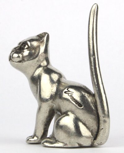 Figurka Cynowy kot kotek Veronese prezent dla niej