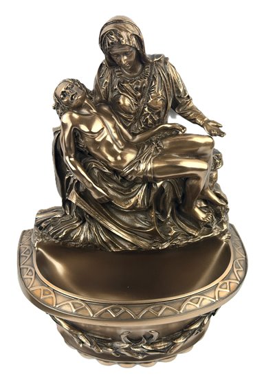 Kropielnica Pieta Jezus z Marią Anioł Na Prezent