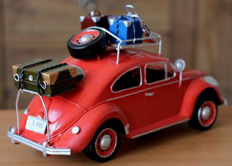 Duży Metalowy model auto retro Garbus na Prezent