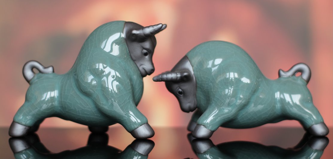 Byki dwa Ceramiczne Byczki na Prezent