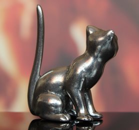 Figurka Cynowy kot kotek Veronese prezent dla niej