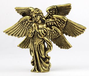 Mała figurka Anioł Aniołek mosiężny na Prezent