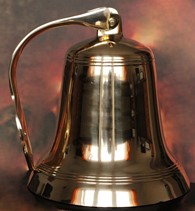 Dzwon ścienny żeglarski duży średnica 25  OUTLET