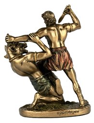 Tezeusz Walczący Z Minotaurem Figurka Veronese