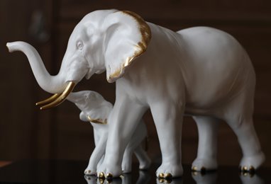 Słoń z małym słonikiem Słonik Prezent dla Matki