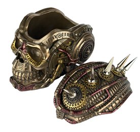 Czacha Czaszka Szkatułka Figura Steampunk Veronese