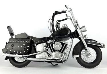 Duży Metalowy Model Motocykla Retro Harley Figurka