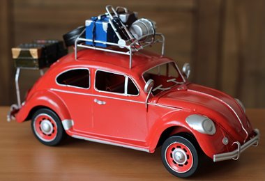 Duży Metalowy model auto retro Garbus na Prezent